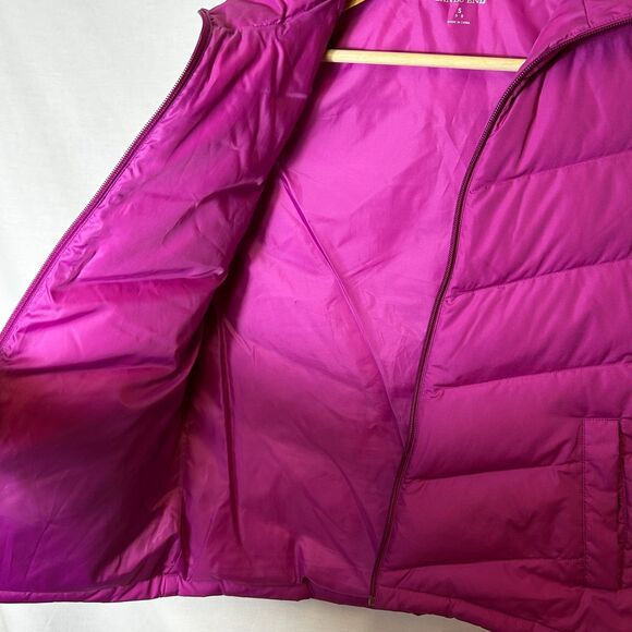 Lands End NWOT Fuchsia Pink Down Filled Quilted Puffer Vest Size S - Picture 9 of 13